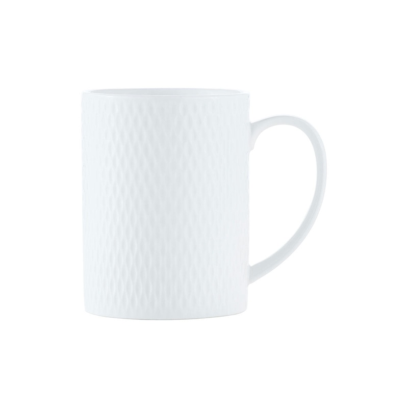 White Basics Diamonds Straight Mug 400ml