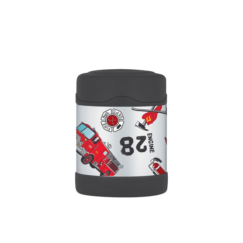 290 ml Funtainer S/Steel Vacuum Insulated Food Jar Fire Truck