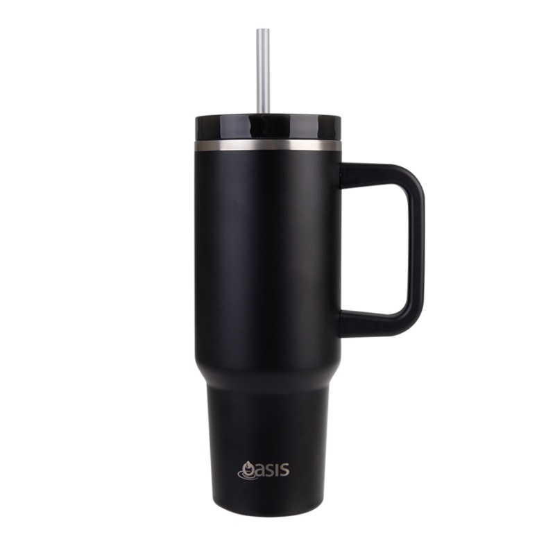 Commuter Travel Tumbler S/S Double Wall Insulated 1.2L - Black