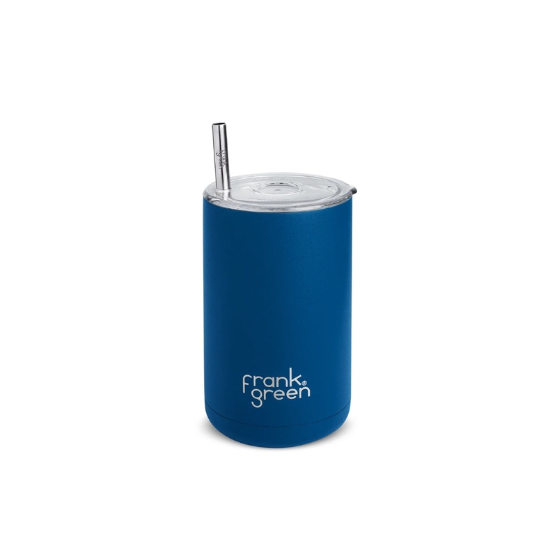 Iced Coffee Cup with Straw Deep Ocean