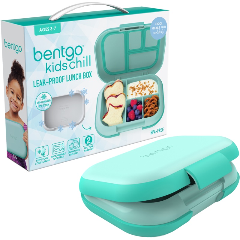 Kids Chill Leak Proof Bento Lunch Box Aqua