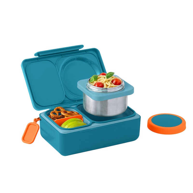 OmieBoxUp Hot and Cold Bento Box Teal Green