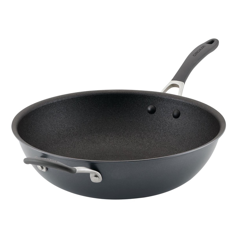 Scratchdefense A1 34cm Open Stirfry With Helper Handle
