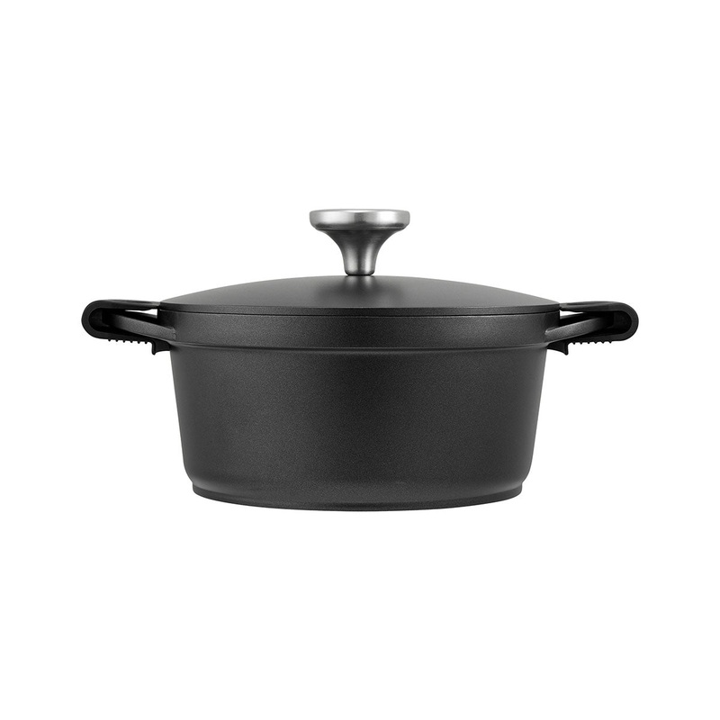 Agile Non-Stick Casserole 20cm / 2.4L Black Gift Boxed
