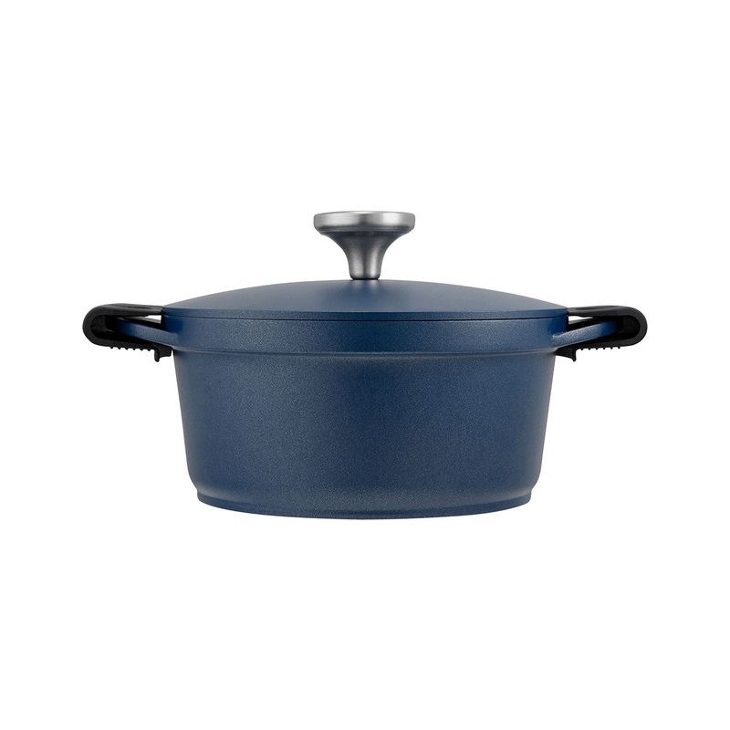 Agile Non-Stick Casserole 20cm / 2.4L Navy Gift Boxed