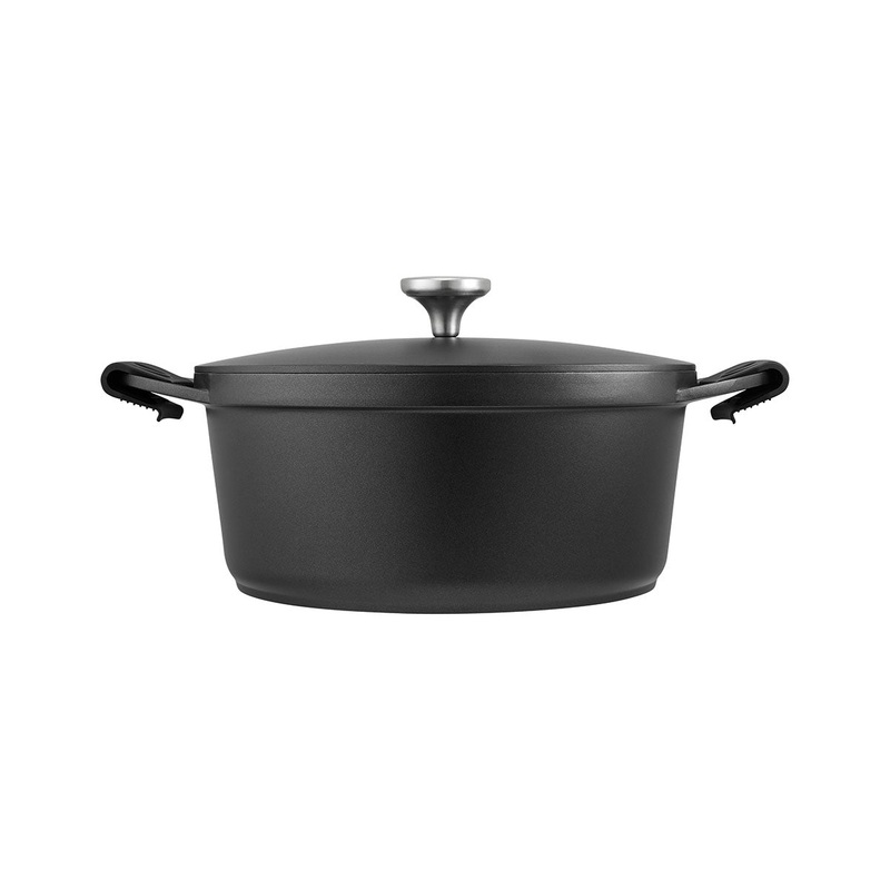 Agile Non-Stick Casserole 28cm / 6.3L Black Gift Boxed