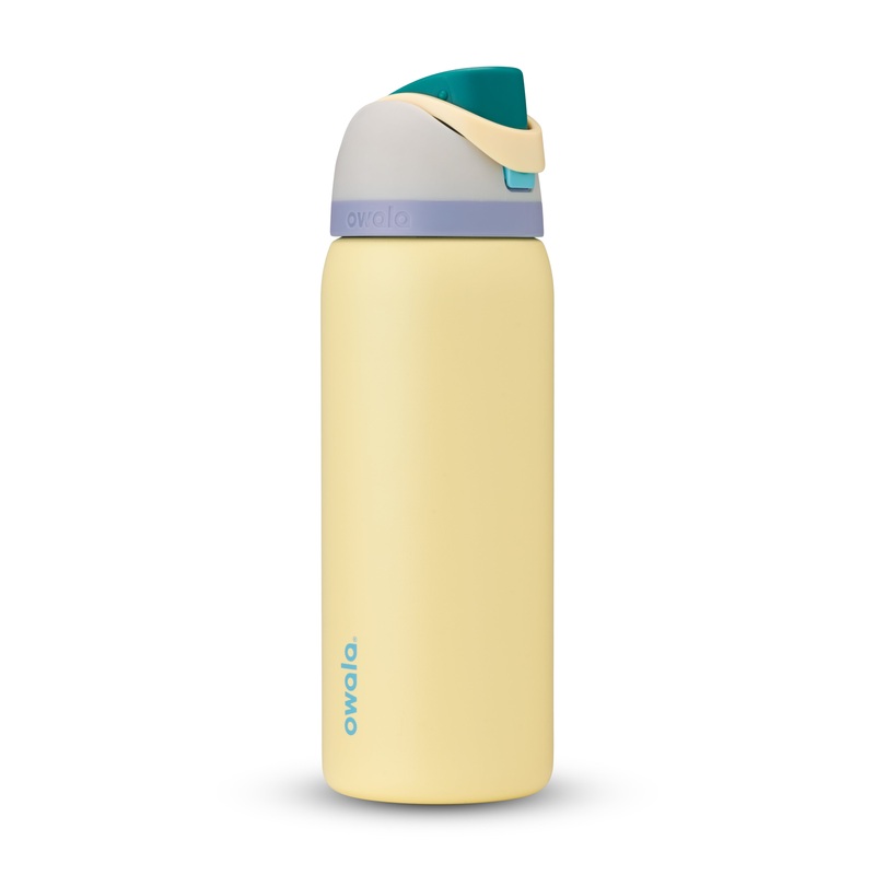 FreeSip Stainless Steel Insulated 32oz Sunny Daze (Grey Yellow)