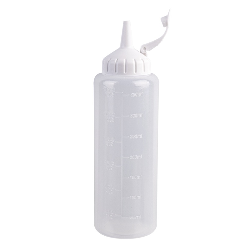 Plastic Squeeze Bottle 350ml (White Tops)