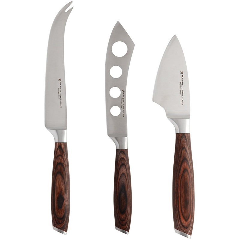 Stanton Cheese Knife Set 3 Piece Wood Gift Boxed