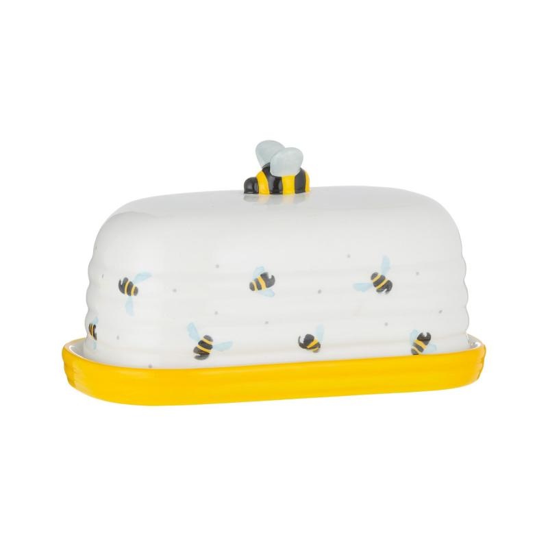 Sweet Bee Butter Dish 9.6x17.6x10cm