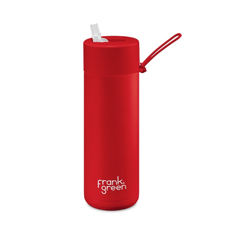 20oz Reusable Bottle - Straw Lid - Atomic Red