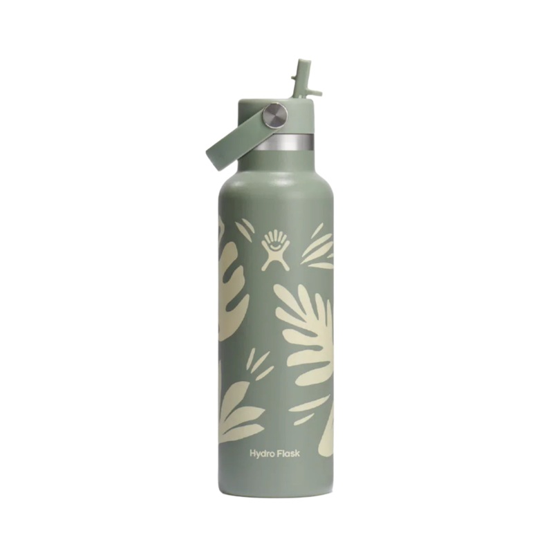 21oz Standard Flex Straw Cap Botanical Bliss Agave
