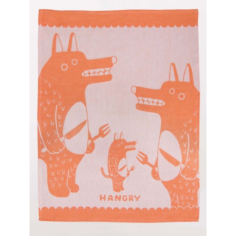 BlueQ Woven Dish Towel - Hangry