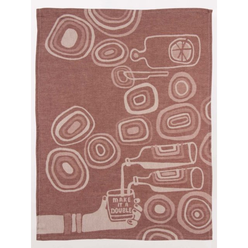 BlueQ Woven Dish Towel - Make It A Double