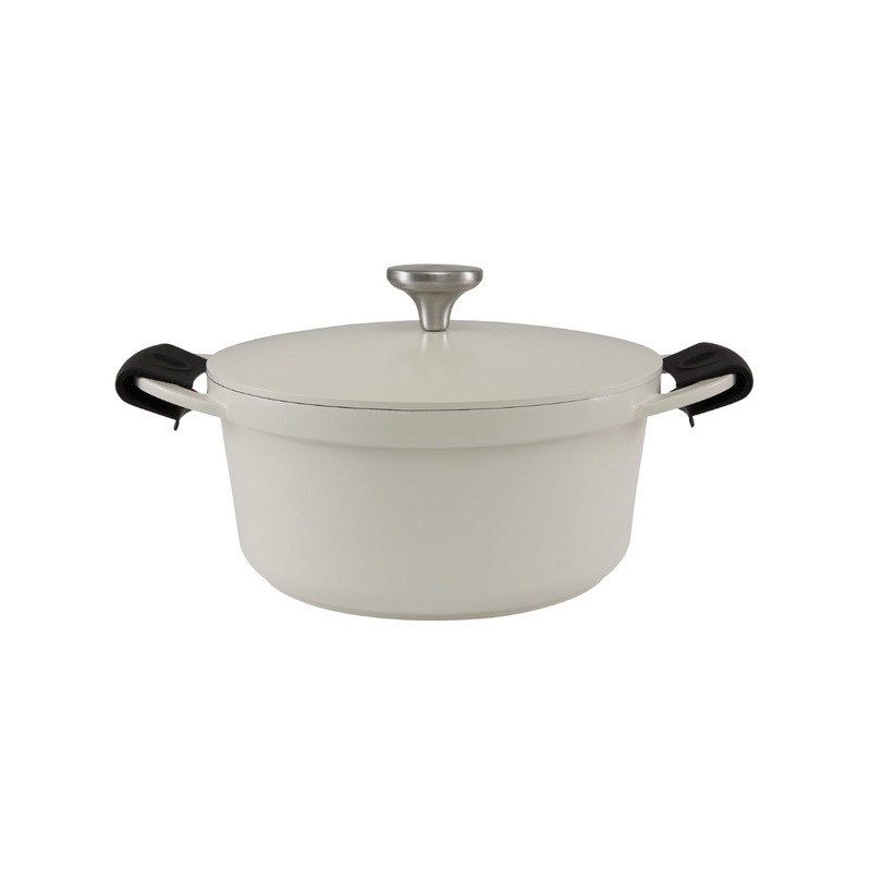 Cast Lite Non-Stick Casserole 24cm / 4.2L Ecru Gift Boxed