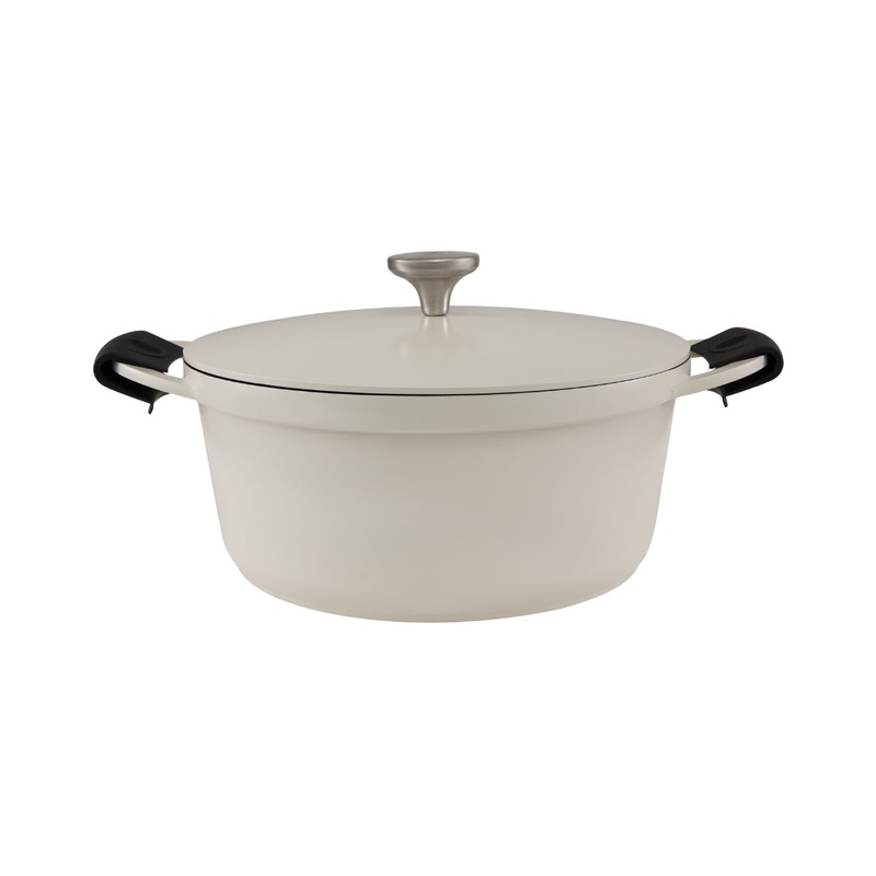 Cast Lite Non-Stick Casserole 28cm / 6.3L Ecru Gift Boxed