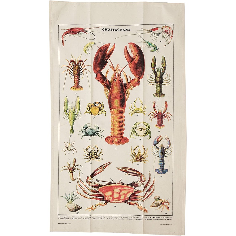 Cavallini & Co. Tea Towel - Crustaceans