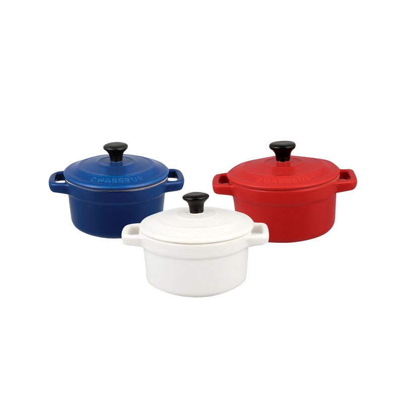 Celebration 3 piece Cocotte Set Matte Finish