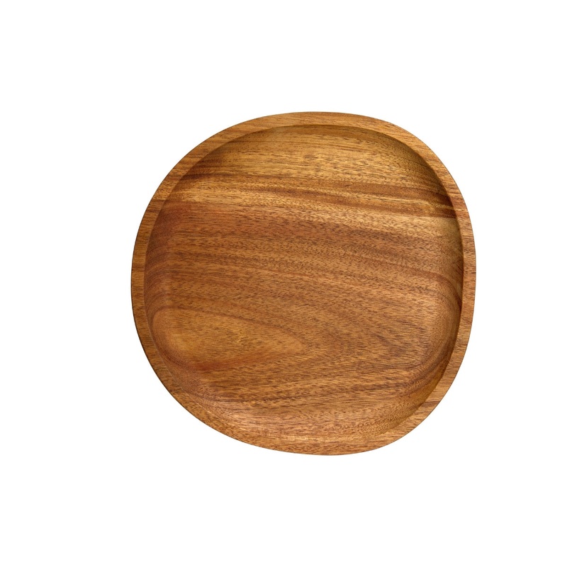 Forme Acacia Wood Organic Platter 20x20cm Natural