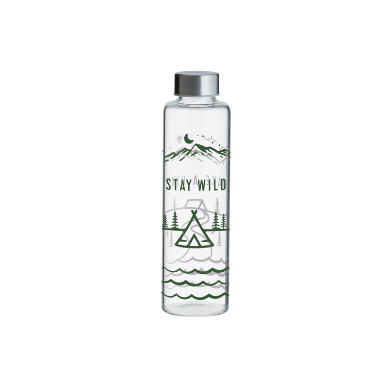 Stay Wild Glass Bottles 600ml