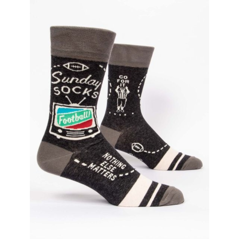 Blue Q Men's Crew Socks - Sunday Socks