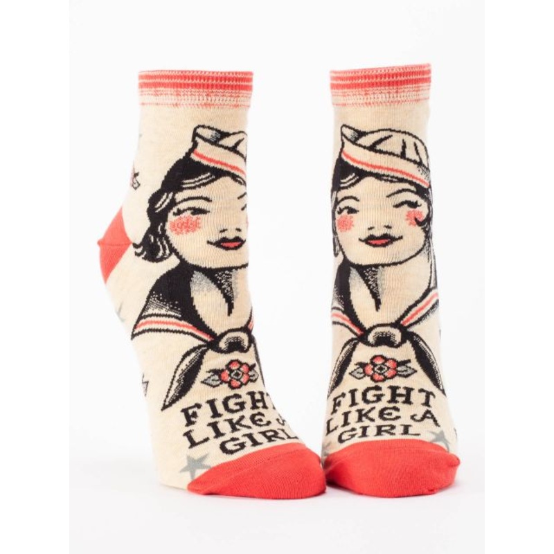 Blue Q Women's Ankle Socks - Fight Like a Girl