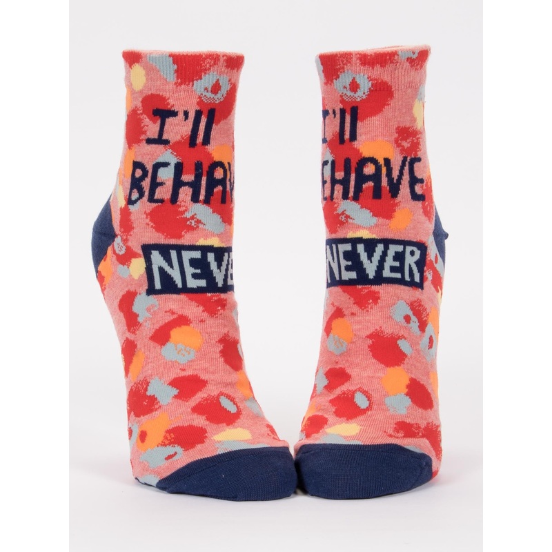 Blue Q Women's Ankle Socks - I'll Behave Never