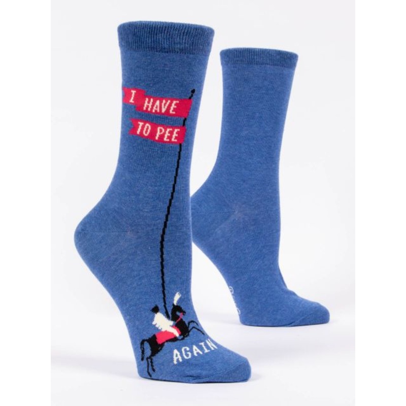 Blue Q Women's Crew Socks - I Have to Pee Again