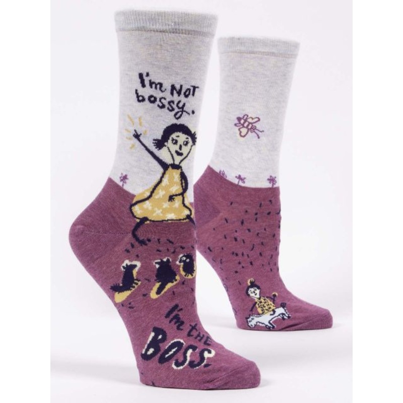 Blue Q Women's Crew Socks - I'm Not Bossy, I am the Boss