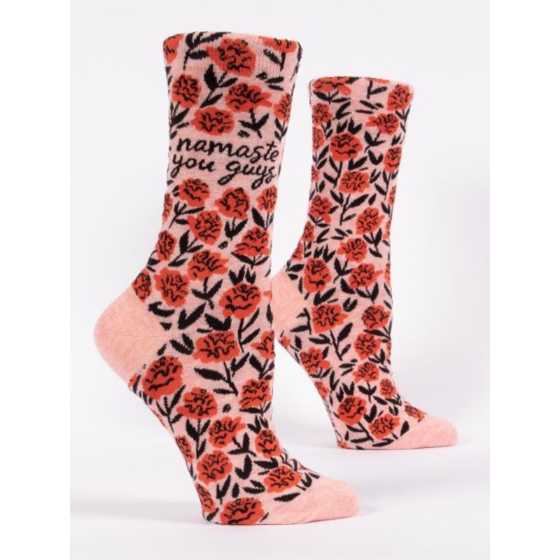 Blue Q Women's Crew Socks - Namaste You Guys