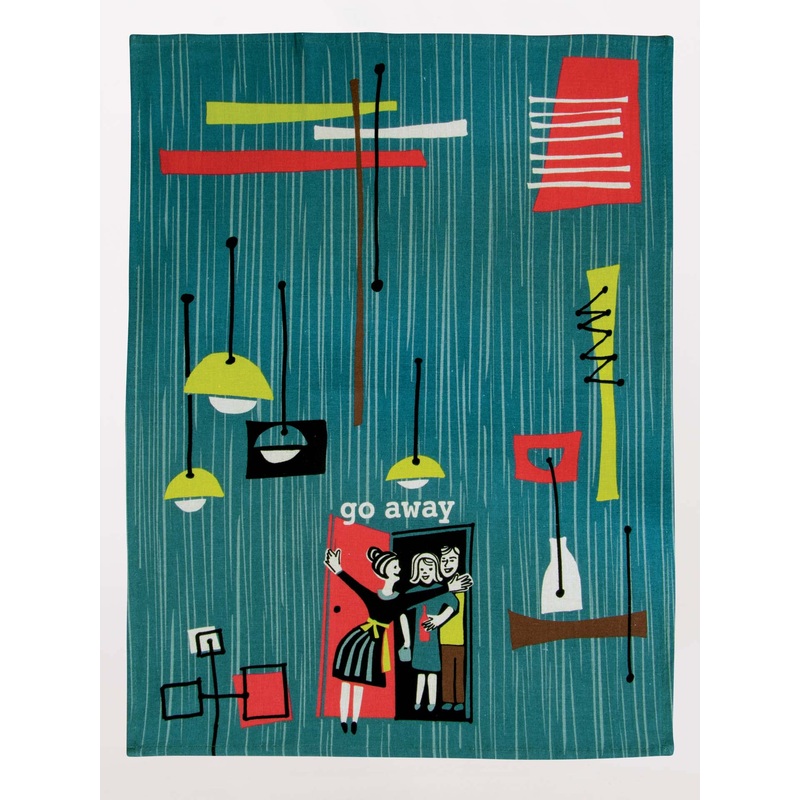 BlueQ Printed Dish Towel - Go Away