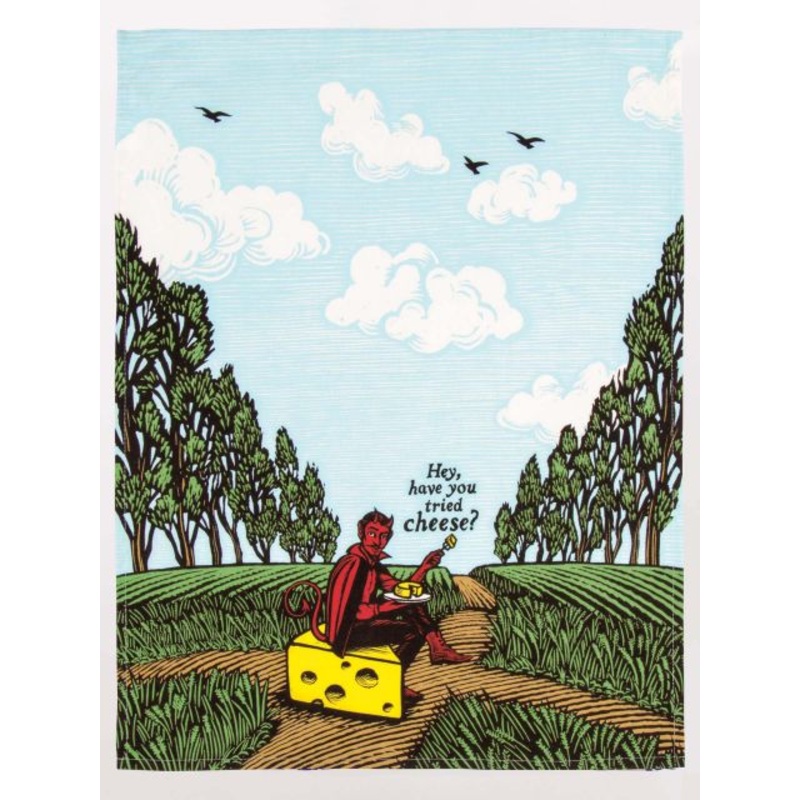 BlueQ Printed Dish Towel - Have You Tried Cheese