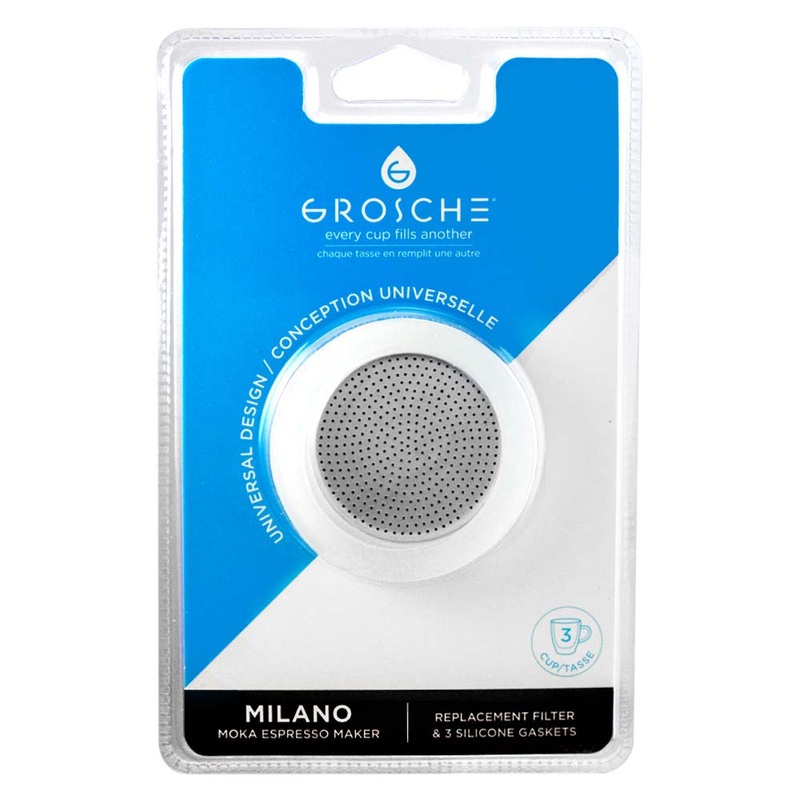 Grosche SIlicone Replacement Gasket Kit - 3 cup