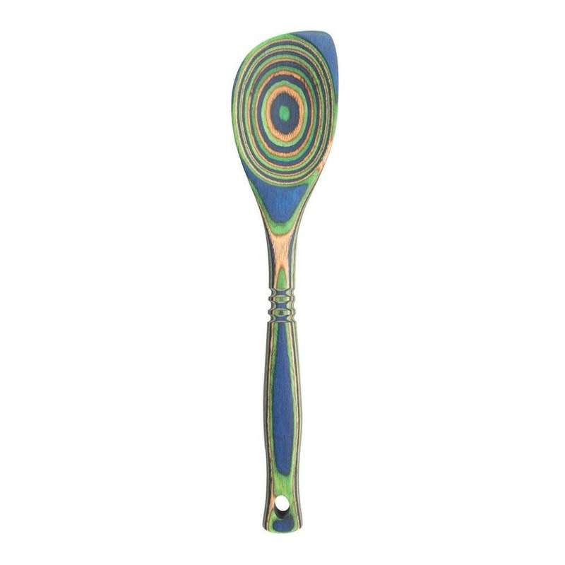 Island Bamboo Corner Spoon - Peacock