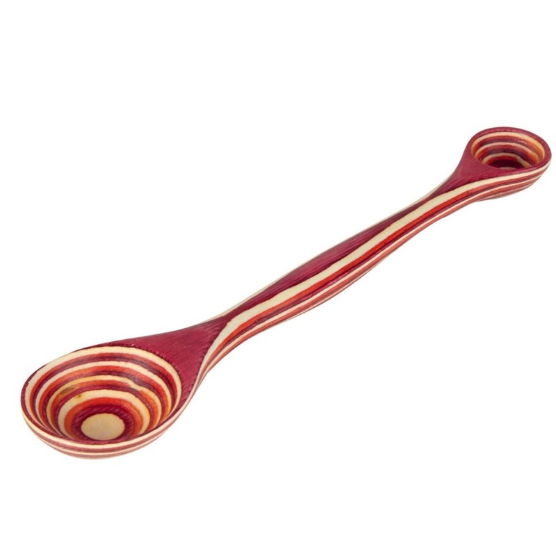 Island Bamboo Double Measuring Spoon - Red