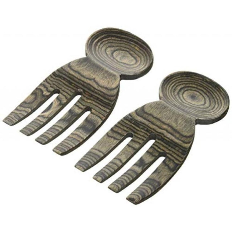 Island Bamboo Salad Hands - Black