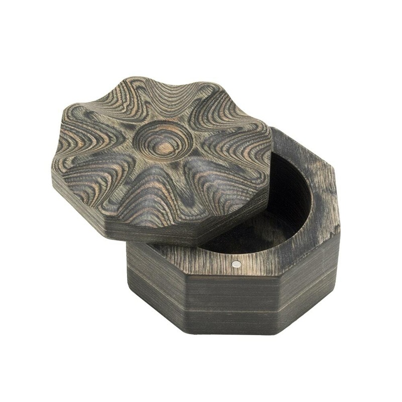 Island Bamboo Salt Box - Black