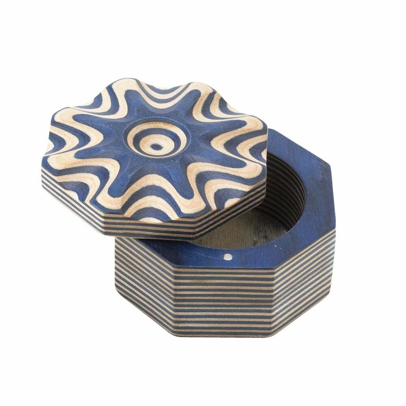 Island Bamboo Salt Box - Blue