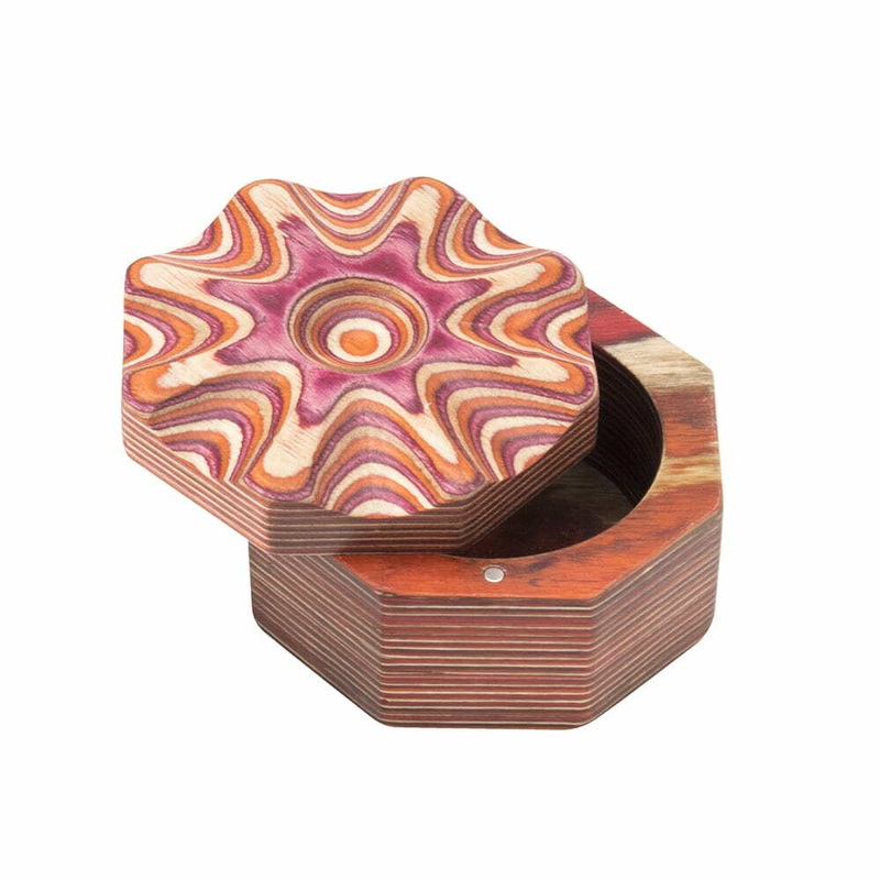 Island Bamboo Salt Box - Red