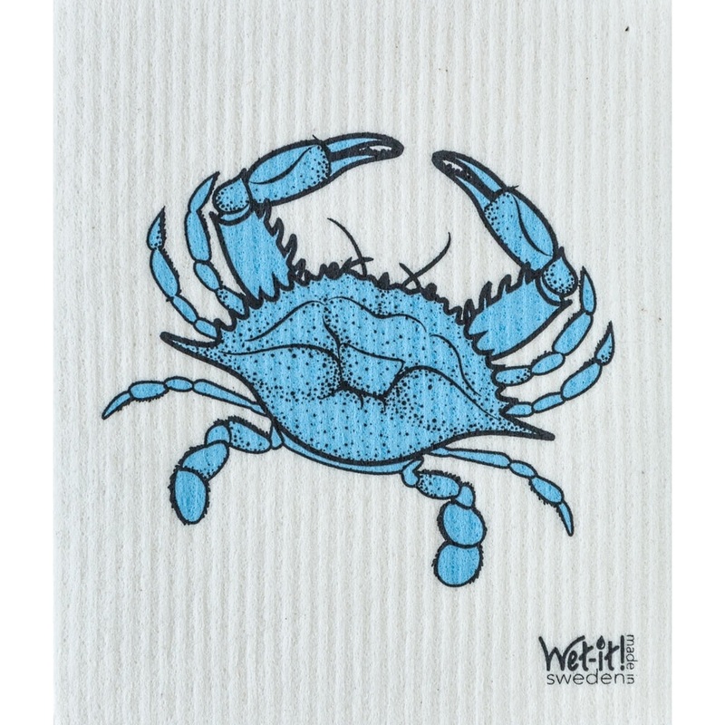 Wet-it! Swedish Dishcloth - Blue Crab