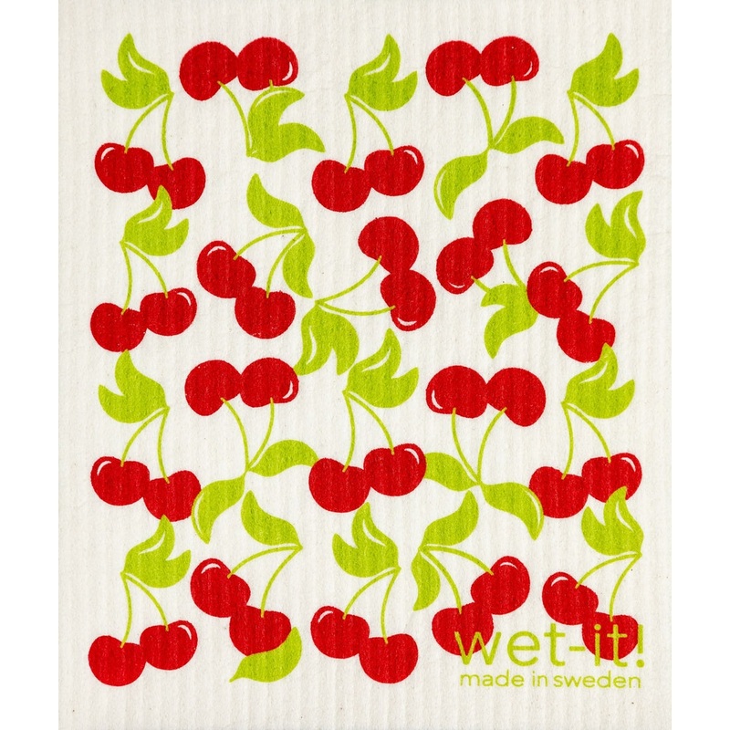 Wet-it! Swedish Dishcloth - Cherries