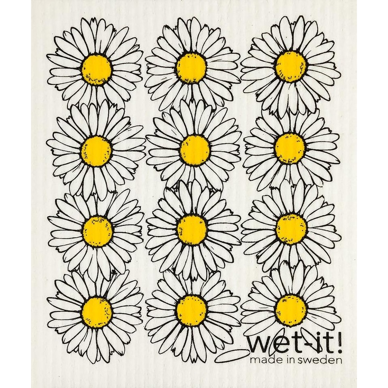 Wet-it! Swedish Dishcloth - Daisies