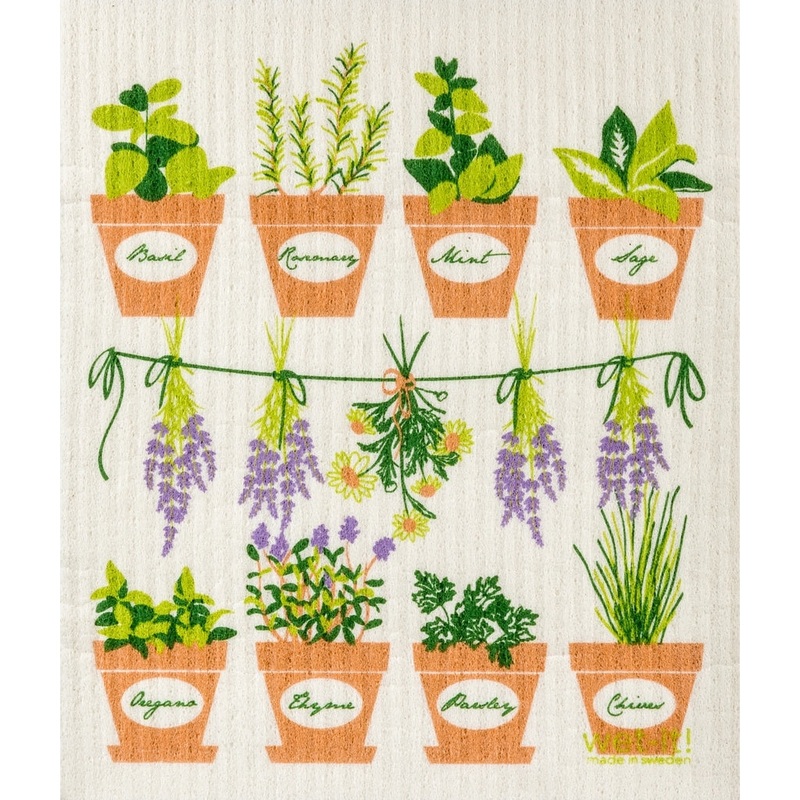 Wet-it! Swedish Dishcloth - Fresh Herbs