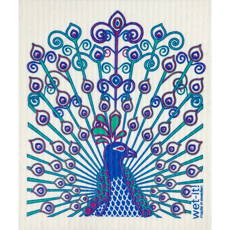 Wet-it! Swedish Dishcloth - Peacock