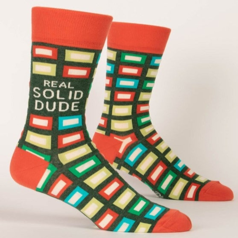 Blue Crew Men's Crew Socks - Real Solid Dude