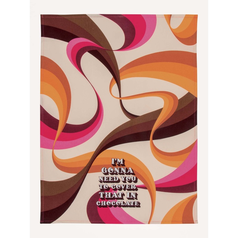 Blue Q Printed Towel - Cover In Chocola