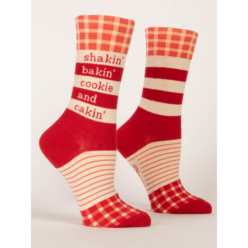 Blue Q Women Crew Socks - Shakin' Bakin'