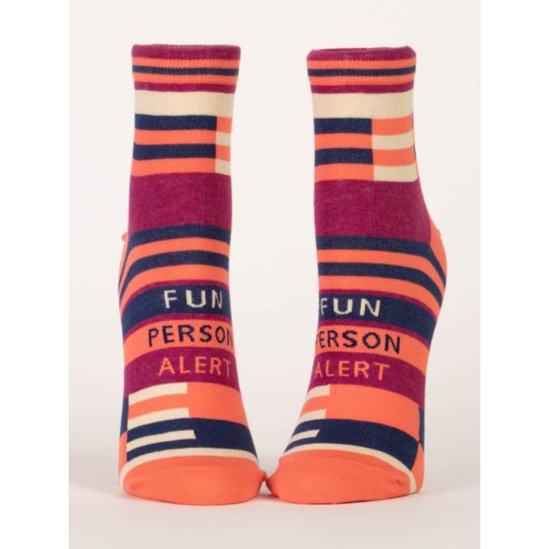 Blue Q Women's Ankle Socks- Fun Person Alert