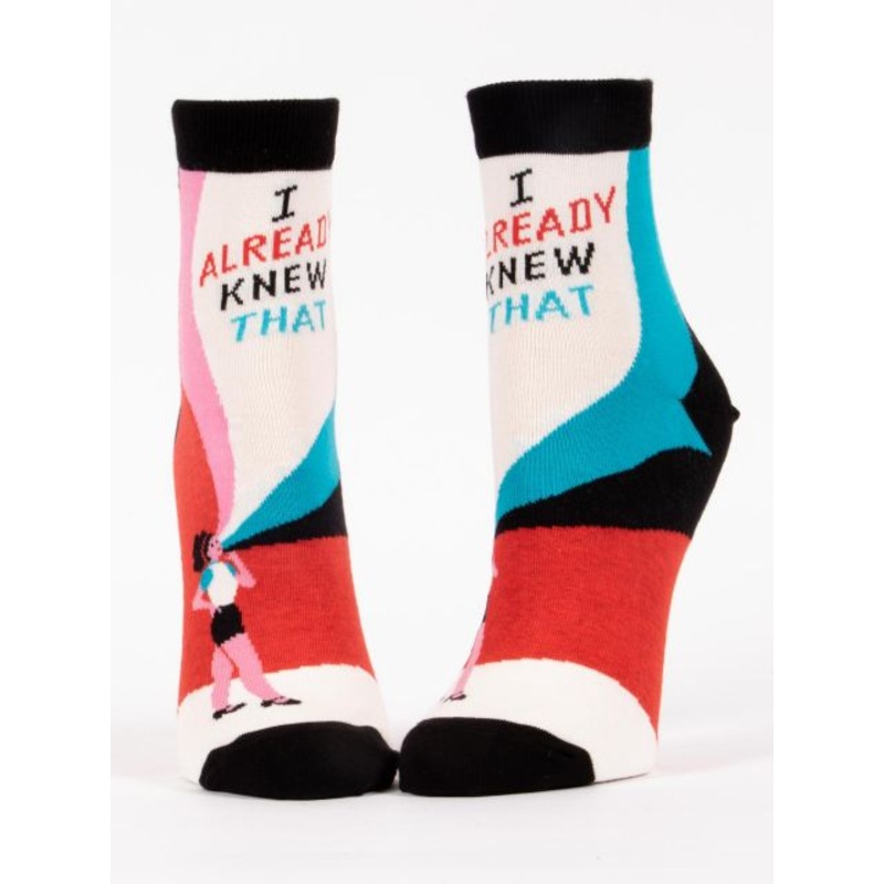 Blue Q Women's Ankle Socks- I Already Knew That