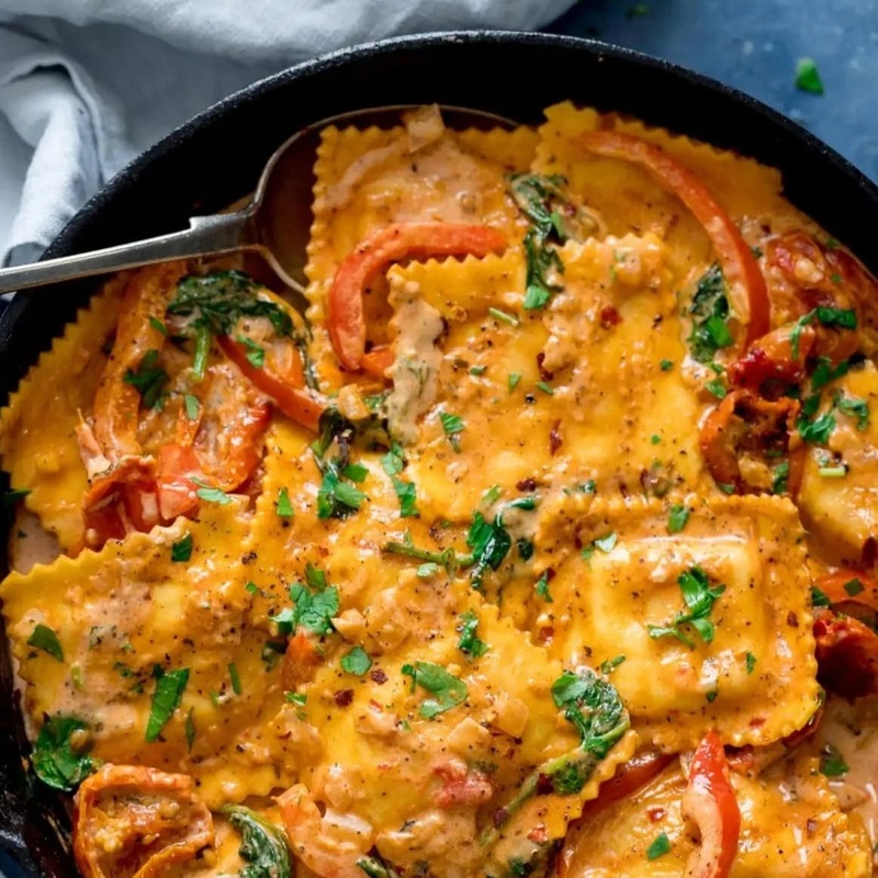 Hands-On Class - Red Pepper Ravioli